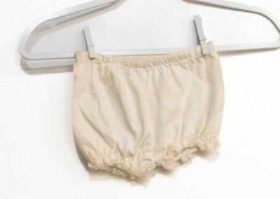 Sunflower Girls Ivory Polycotton Underwear Brief Elastic Waist Pull On S/3-6M