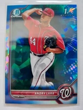 2022 Bowman Chrome Sapphire Andry Lara 1st BCP-70 prospect Washington Nationals 