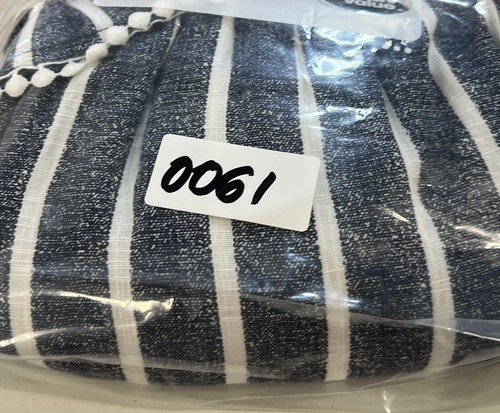 My Michelle Girls One Piece Romper Outfit Size Small Blue with White Stripes - Picture 12 of 12