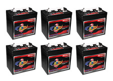 x6  US Battery 6 Volt 208 Ah Deep Cycle Battery  Replaces Trojan T-605 T605