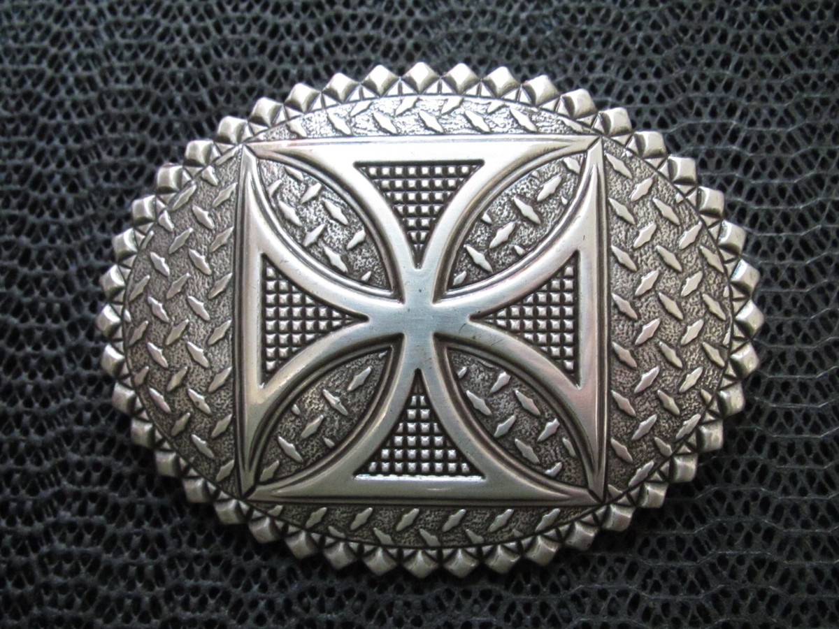 その他 Crummine 50 Years Anniversary Belt Buckl VTG 1998 Crumrine Two Tone 50 Year Anniversary Belt Buckle