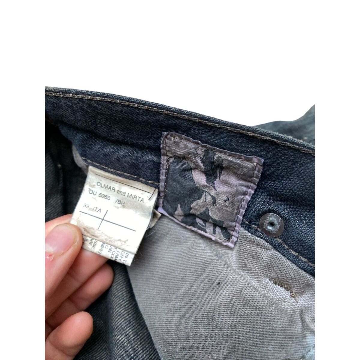 Rick Owens Vintage Olmar and Mirta Waxed Denim Jeans Heavy Rick Owens Vintage Olmar and Mirta Waxed Denim Jeans Heavy