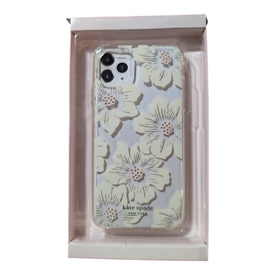 i7. Kate Spade Clear Case for Apple iPhone 11 Pro Max & XS Max -Hollyhock Floral