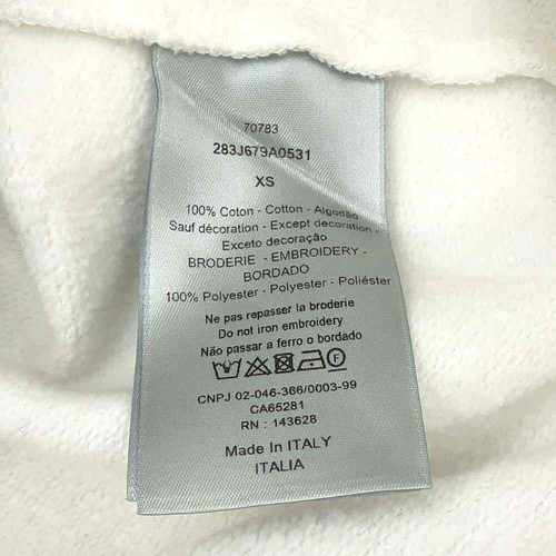 Dior Travis Scott Oversized Cactus Jack Knitted Fabric Size XS Cotton100% Wh... - Picture 9 of 10