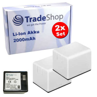 2x Li-Ion Akku 2000mAh für Netgear Arlo Pro/Pro2 VM4030 VM4030P VMA4400