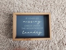 Laundry Room Decorative Sign/Art