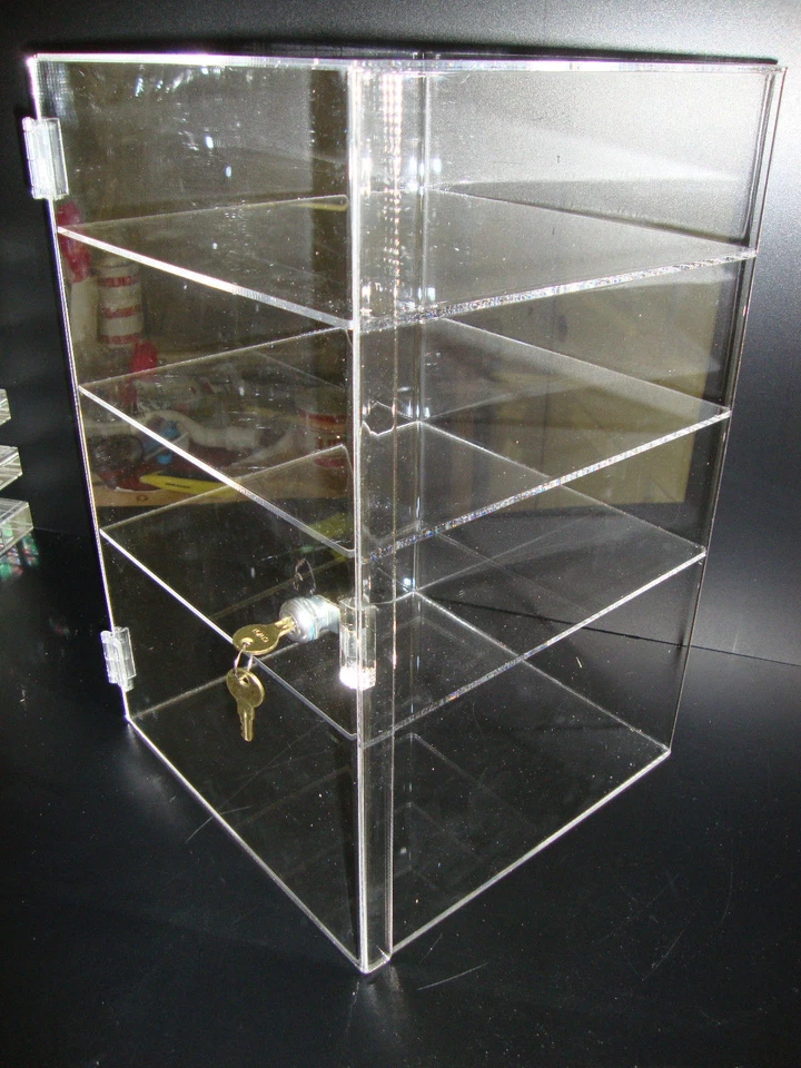 305Displays Acrylic Countertop Display 12" x 12" x 19" Locking Security Showcase