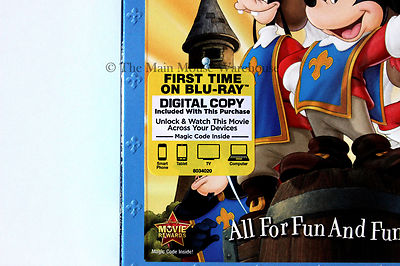 Disney Mickey Mouse & Friends The Three Musketeers Blu-ray DVD and