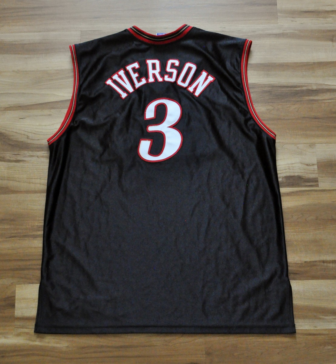 Allen Iverson Sixers 76ers Champion Jersey Authentic Sewn