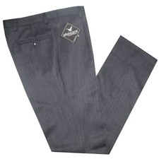 Pantalone uomo pura lana Jaspè 46 48 50 52 54 56 58 60 grigio medio MADE ITALY