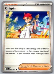 Crispin 105/131 Prismatic Evolutions Uncommon Trainer Supporter