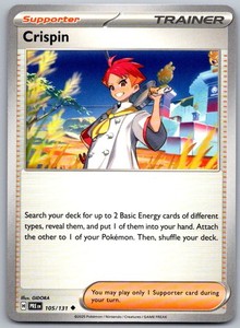 Crispin 105/131 Prismatic Evolutions Uncommon Trainer Supporter