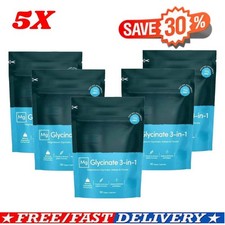5X 3-in-1 Magnesium Glycinate Complex 1800mg Magnesi um Supplements 270 counts 0.04 per thousand milligrams