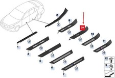 BMW 5er Gran Turismo F07 Einstiegsleiste hinten links 51477337015 NEU ORIGINAL
