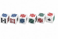 Poker Dice White 16mm 200 PC Pack
