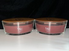 NEW--2 PACK--Woodwick ELLIPSE Candle - ROUGE OUD 16oz--FREE SHIPPING-Wood Wick