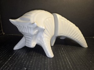 Jonathan Adler Bull Statue Ceramic Art Taurus Bookends Discontinued MCM EUC Mint