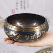 Handmade Buddha Sound Bowl Tibetan Bronze Chime Metal Bell Yoga Meditation Bowl