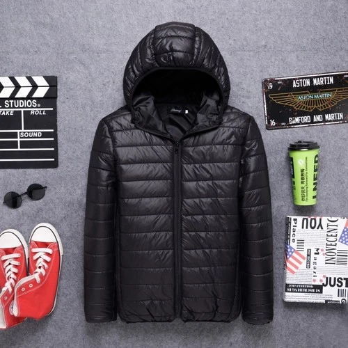 Mens Stylish And Lightweight Hooded Jacket - product listing photo