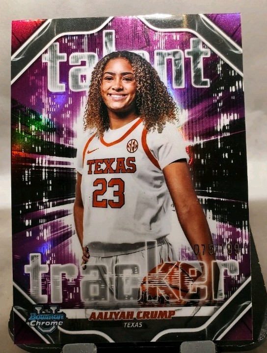 2026 Bowman Basketball Talent Tracker Aaliyah Crump Pink 075/199 HH043