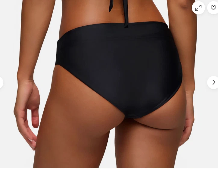 NWT prAna Womens Swim Bottom Bikini Summer Wave Black Small Quick Dry Staple - Image 2 of 4