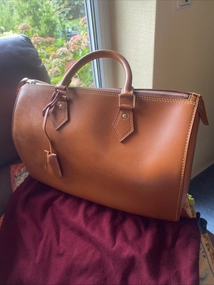Louis Vuitton Nomade Leder Tasche Speedy 35 goldbraun, goldf.Hardware,Hingucker 