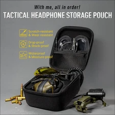 Earmor Protective Headphone Case Hard Carrying Travel Storage Pouch Black