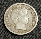 Nice Estate Coin 1911-P Barber Dime 90% Silver 10C