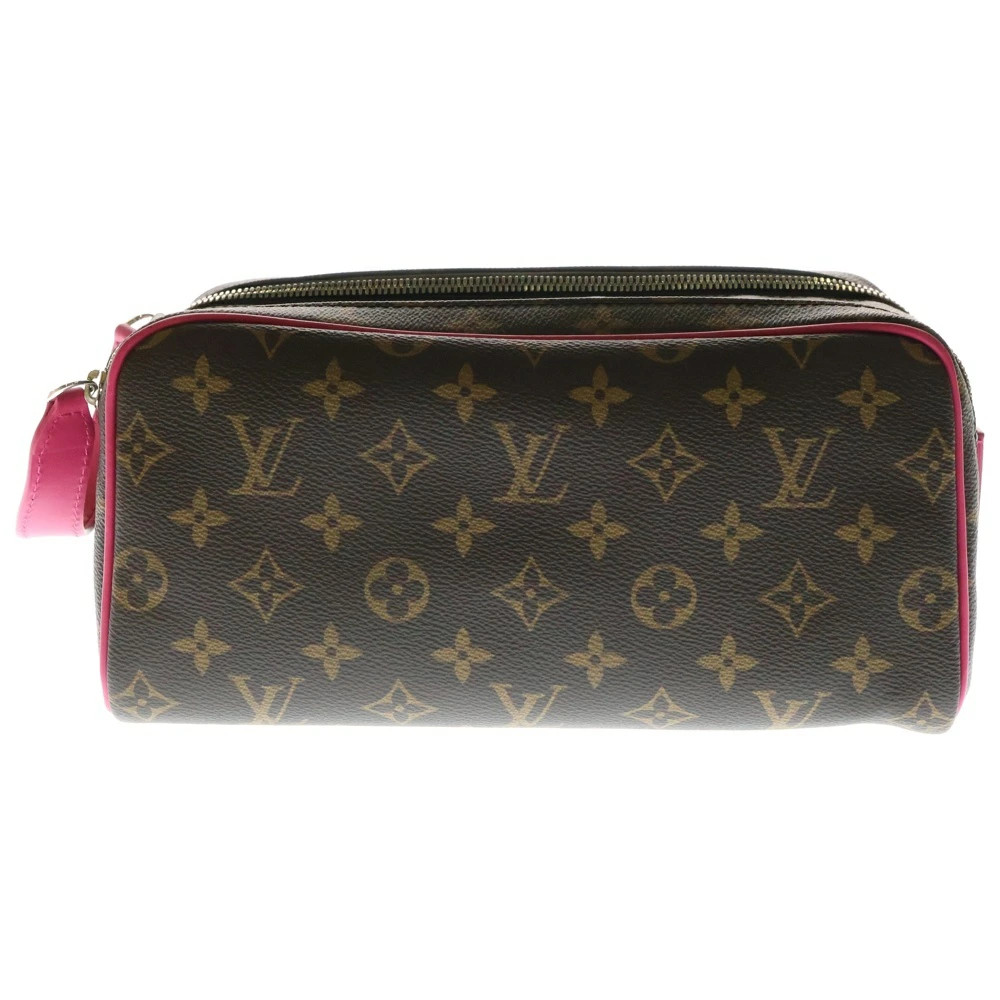 LOUIS VUITTON (Louis Vuitton) Monogram Dopp Kit Pondicherry Pink M12641 IC Brown