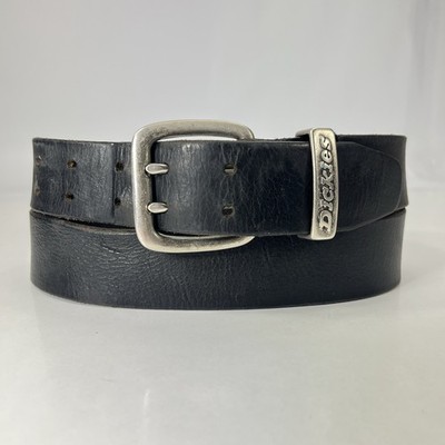 Dickies Black Genuine Leather Work Belt - Men's Size 38/95