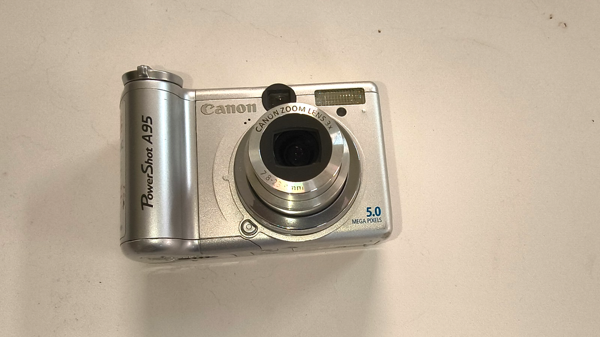 Canon PowerShot A95 5.0MP Digital Camera - Silver (Kit w/ Not