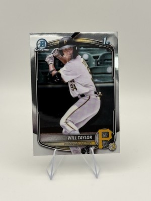 2025 Bowman Chrome Will Taylor 1st Bowman #BCP-179 Pittsburgh Pirates
