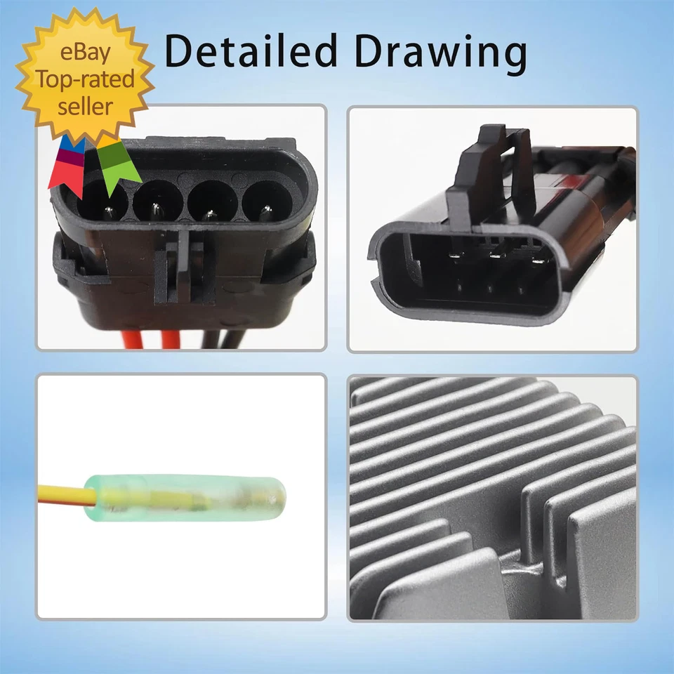 4012384 Voltage Regulator Rectifier Fits for Polaris 2007-2010 Sportsman 500 700 - Image 2 of 4