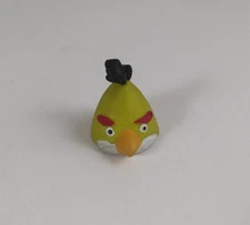 2011 MZB Rovio Angry Birds Tiny Toppers Yellow Bird 1" Pencil Topper