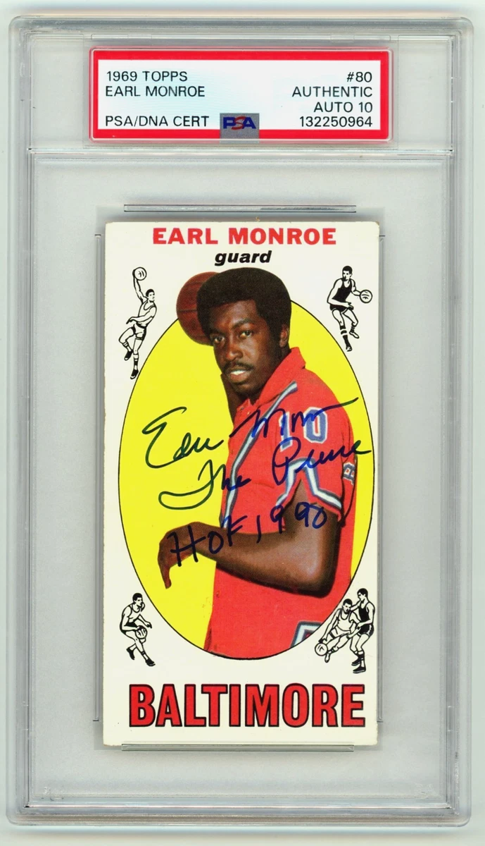 Earl Monroe Basketball Sports Trading Card Singles Baltimore