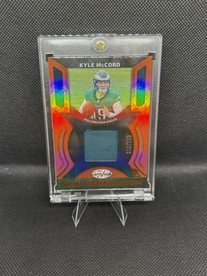 2025 Panini Certified Kyle McCord Orange Mirror Jersey RC /249 Eagles NGJ-KMD