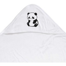 Image of 'Cute Panda Sitting' Baby Hooded Towel (HT00031579)