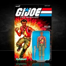 Joe Big Lob GI Joe Action Figure ReAction+ 1/18 O-Ring Design Unpunched