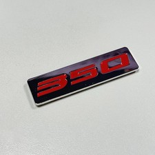 ENGINE RACE MOTOR SWAP EMBLEM BADGE LM1 SMALL BLOCK CHEVY CHROME RED METAL 350