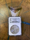 2003 AMERICAN SILVER EAGLE NGC MS69 '20TH ANNIVERSARY COLL' BLACK LABEL