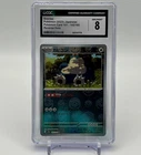 Snorlax Pokémon (2023) Japanese Pokémon Card 151 - 143/165 Reverse Holo CGC 8
