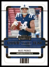 2022 Panini Contenders - Rookie of the Year Contenders Alec Pierce #ROY-API (RC)