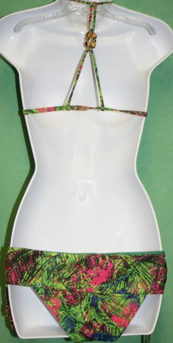 Costume da bagno Ella Moss Isla costume da bagno verde blu rosa bikini 2 pezzi nuovo - Foto 5 di 6