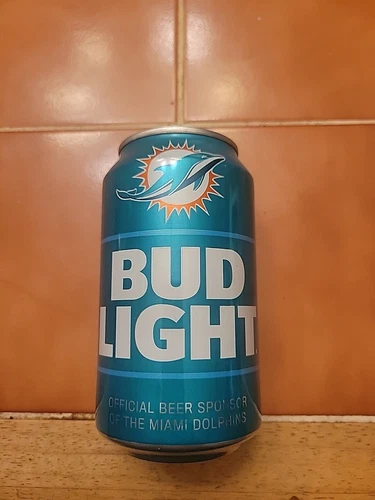 Bud Light 2024 Miami Dolphins 12oz Beer Can