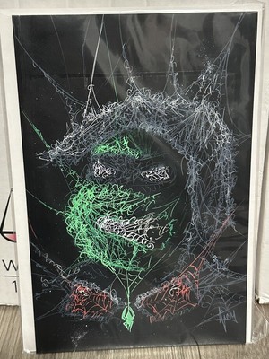 Last Ronin Webbed Design On A Design Archive Book. NM TMNT Custom Sketch