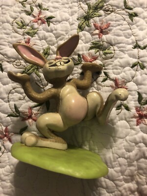 Vintage 1979 WILTON Cake Topper Large Easter Bunny w/ Basket Made in Hong Kong 2