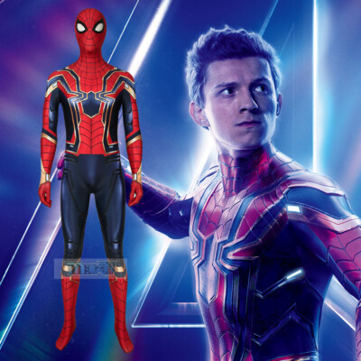 Avengers Infinity War Iron Spider Man Cosplay Kostüm Costume