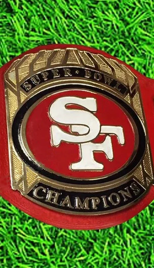 San Francisco SF 49ers American Football Championship Belt 2MM Brass - Image 4 of 4