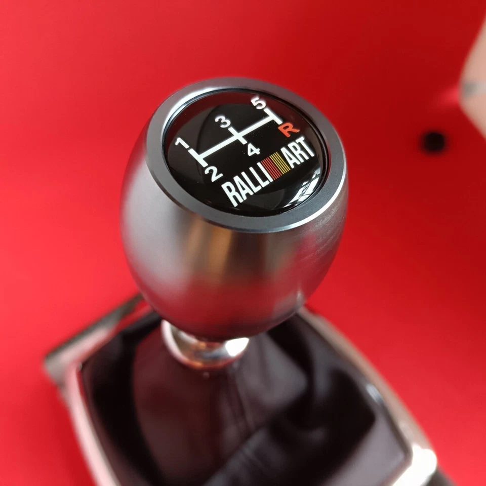 GUNMETAL WEIGHTED 5 JDM SHIFT GEAR KNOB for LANCER EVO MIRAGE TRITON RALLIART VR - Image 2 of 4