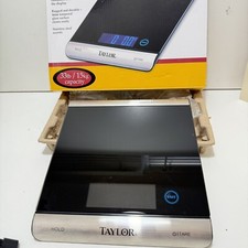 Taylor High Capacity 33 Pound Digital Kitchen Scale with Hold and Tare Functions